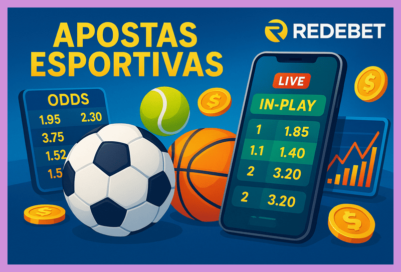 Aposte em apostas esportivas no cassino online REDEBET